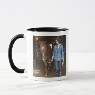 Taza Caballo principal de la mujer