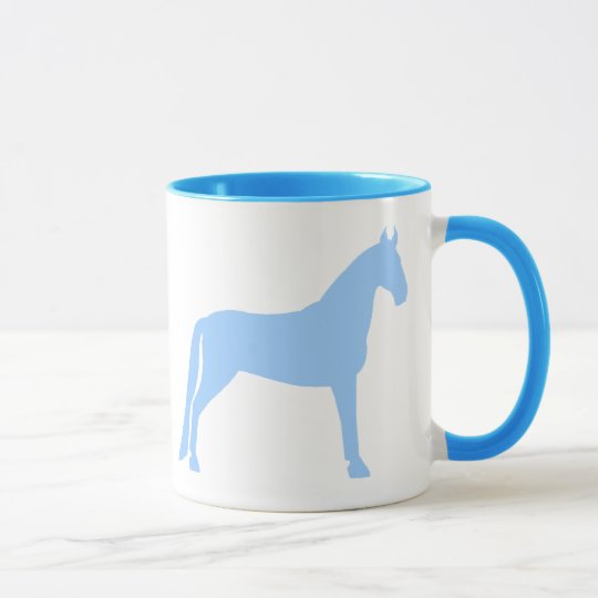 Taza Caballo que camina de Tennessee (azul claro)