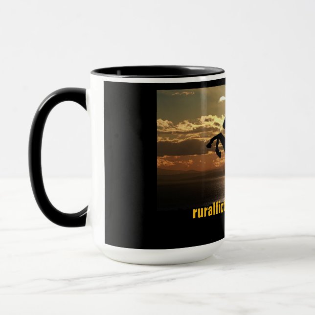 Taza Caballo RFM y puesta de sol/salida del sol (Izquierda)