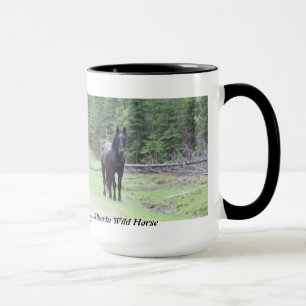 Taza Caballo salvaje 2 de Alberta de la "belleza negra"