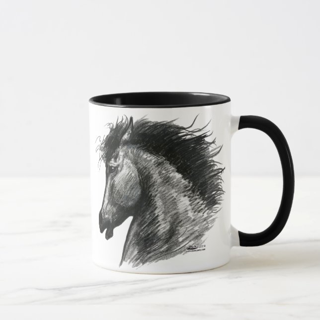 Taza Caballo Salvaje Fiero (Derecha)