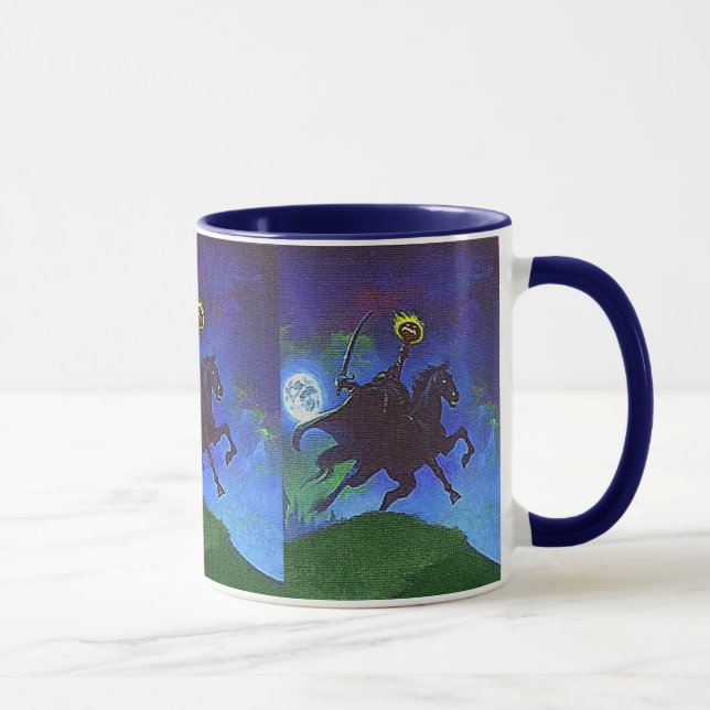 Taza Caballo sin cabeza en luz azul (Derecha)