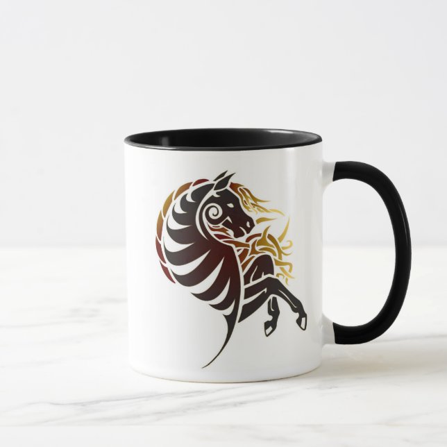 Taza Caballo tribal (Derecha)