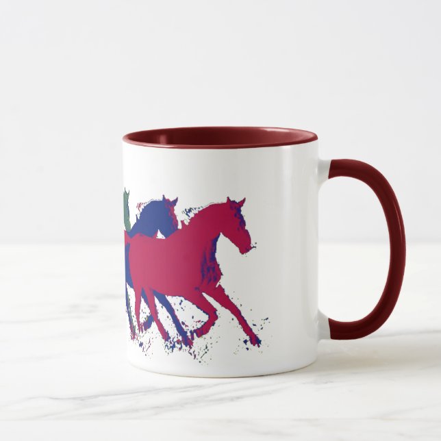 Taza caballos ~ animales de granja (Derecha)