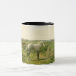 Taza Caballos cerca de la costa (por Rosa Bonheur)