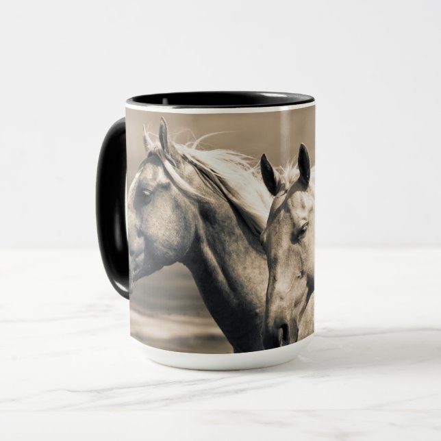 Taza Caballos Cuarto de Milla en la Pradera Canadiense (Anverso izquierdo)