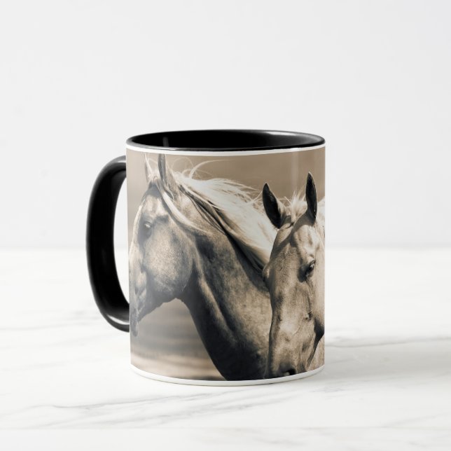 Taza Caballos Cuarto de Milla en la Pradera Canadiense (Anverso izquierdo)