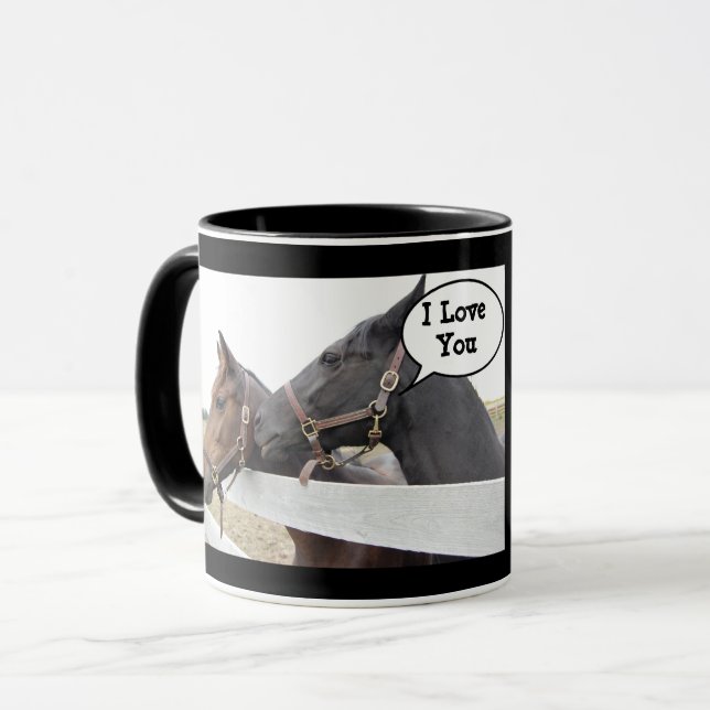 Taza Caballos de amor (Anverso izquierdo)