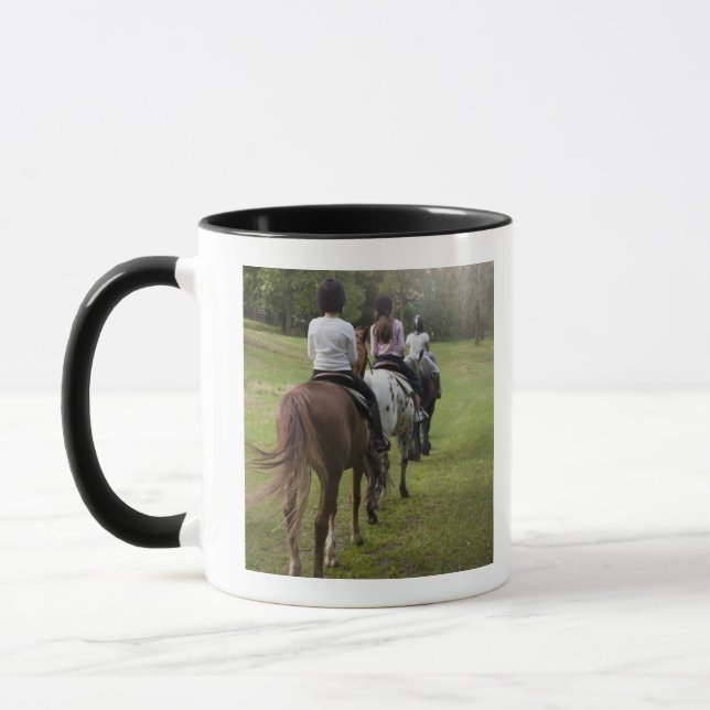 Taza Caballos de montar a caballo de las niñas (Izquierda)