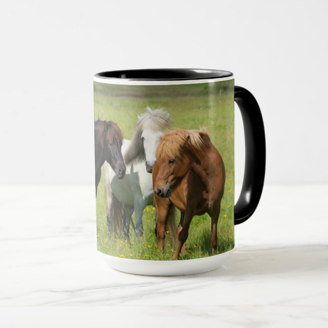 Taza Caballos en el Rancho, sur de Islandia (Anverso derecho)