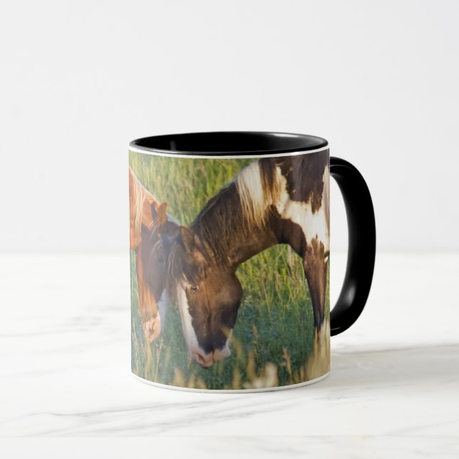 Taza Caballos salvajes en el Parque Nacional Theodore R (Anverso derecho)