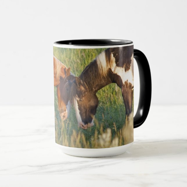 Taza Caballos salvajes en el Parque Nacional Theodore R (Anverso derecho)