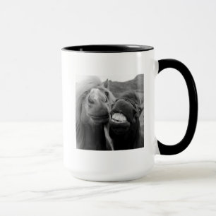 Taza Caballos sonrientes de las imágenes el   de Getty