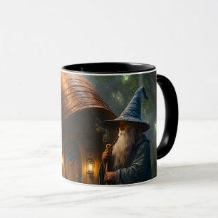 Taza Cabaña de caracol de brujo fantasía combo negro