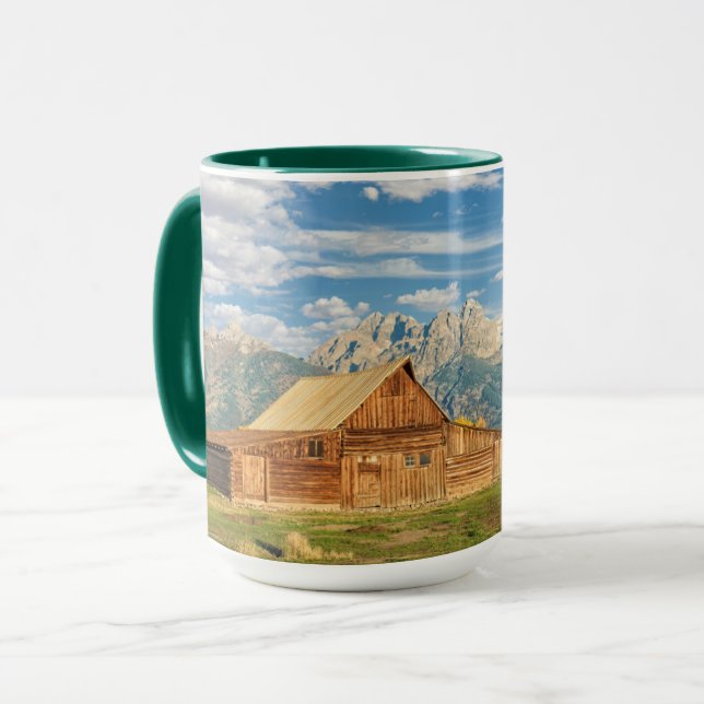 Taza Cabaña de madera cerca de la cordillera (Anverso izquierdo)