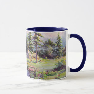 Taza CABAÑA DE MADERA de la MONTAÑA de SHARON SHARPE