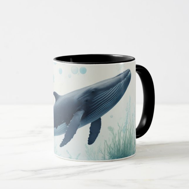 Taza Cabeza blanca submarina de ballena (Anverso derecho)