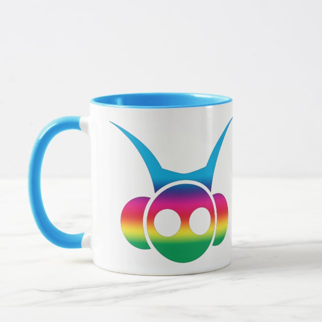 Taza Cabeza de guerrero arcoiris (Izquierda)