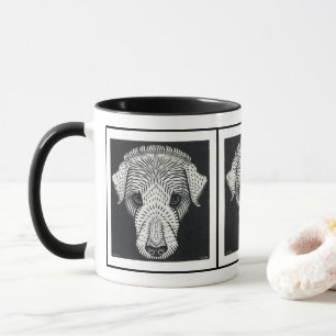 Taza Cabeza de perro por Julie de Graag - Mug
