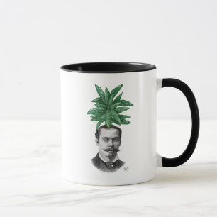 Taza Cabeza de planta evergreen china