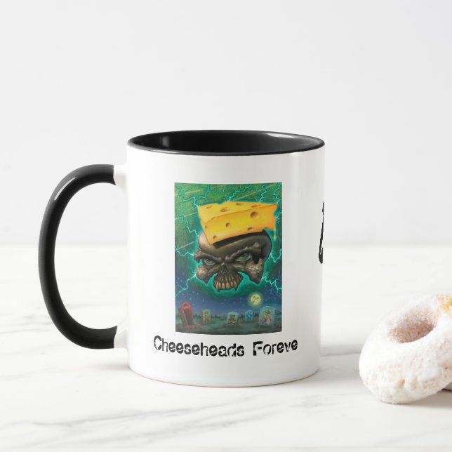 Taza ¡Cabeza de queso para siempre! (Con donut)