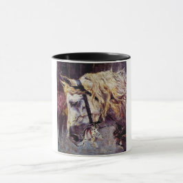 Taza Cabeza de un caballo blanco (por Giovanni Boldini)