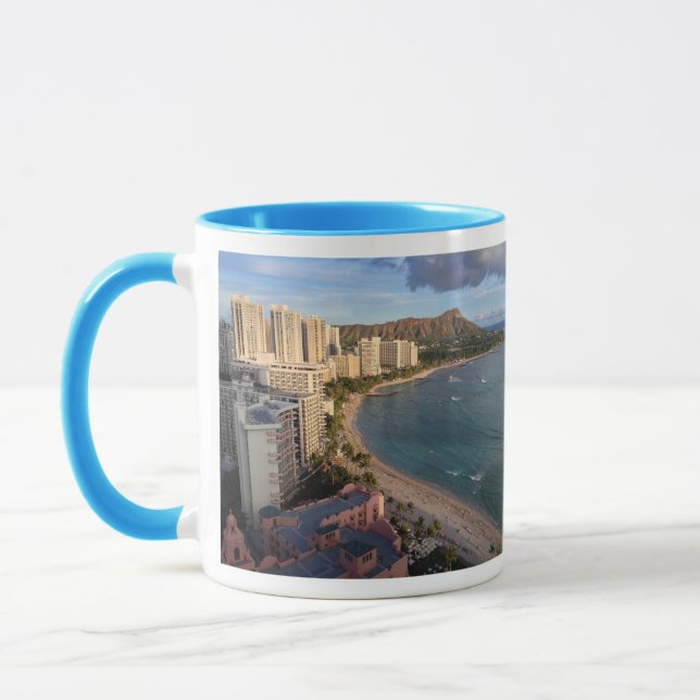 Taza Cabeza del diamante, playa de Waikiki, Hawaii (Izquierda)