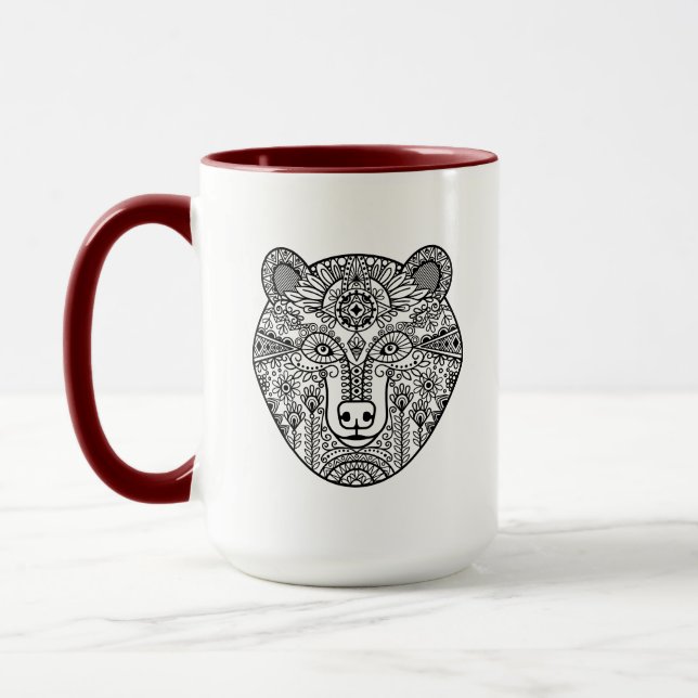 Taza Cabeza del oso del estilo (Izquierda)