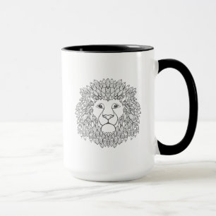 Taza Cabeza inspirada 3 del león