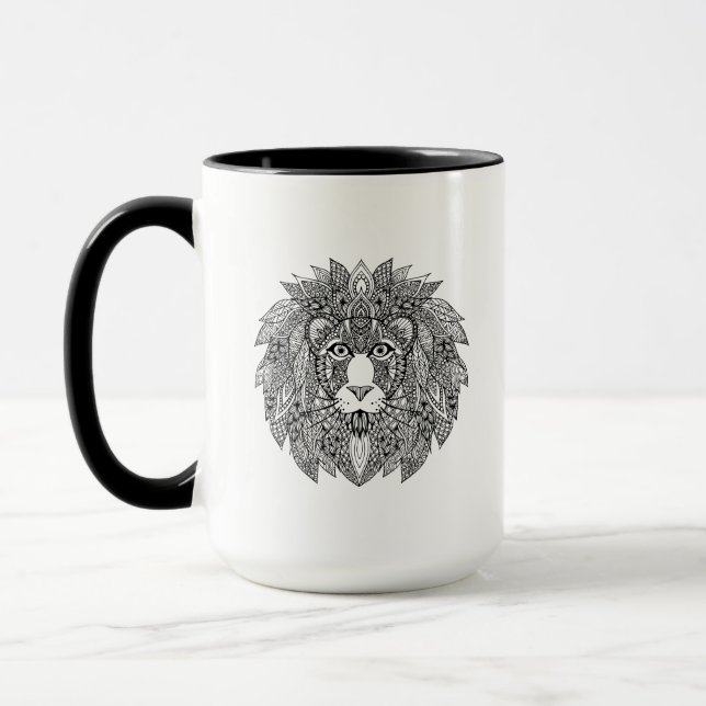 Taza Cabeza inspirada 4 del león (Izquierda)