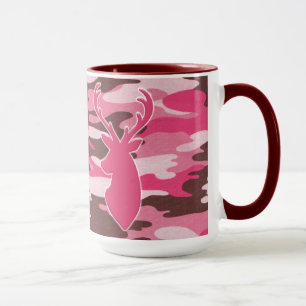 Taza Cabeza rosada de los ciervos del camo