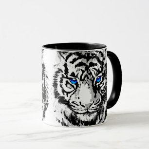 Taza Cabeza Siberiana de Tigre Blanco - Café Tigre Blue