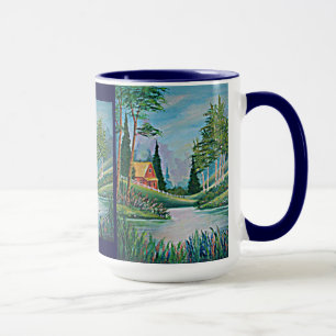 Taza Cabina con pintura de aceite de flujo