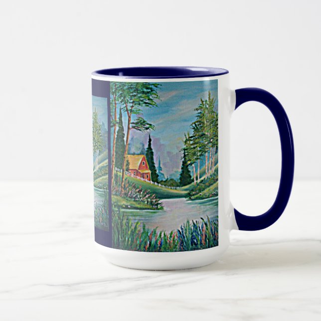 Taza Cabina con pintura de aceite de flujo (Derecha)
