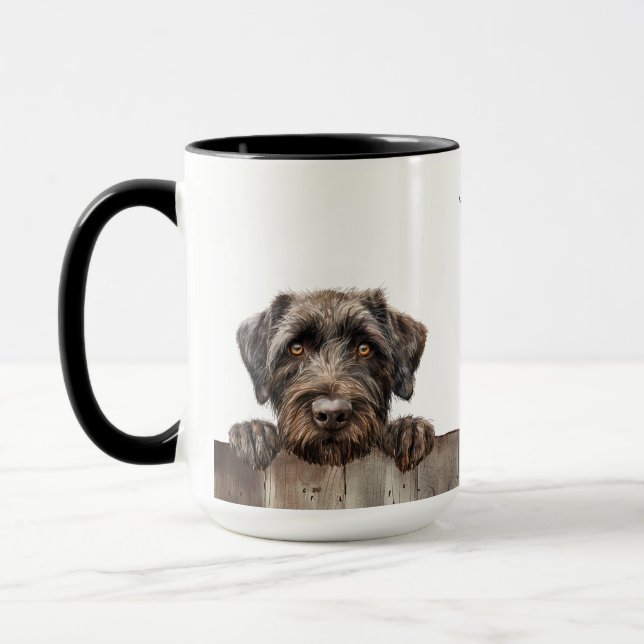 Taza Cableado apuntando a Griffon Dog Mug (Izquierda)