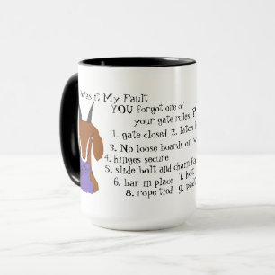 Taza Cabra, artista de escape, nubio, cabra boina, cabr