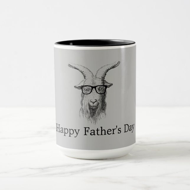 Taza Cabra Hipster Con Gafas (Centro)
