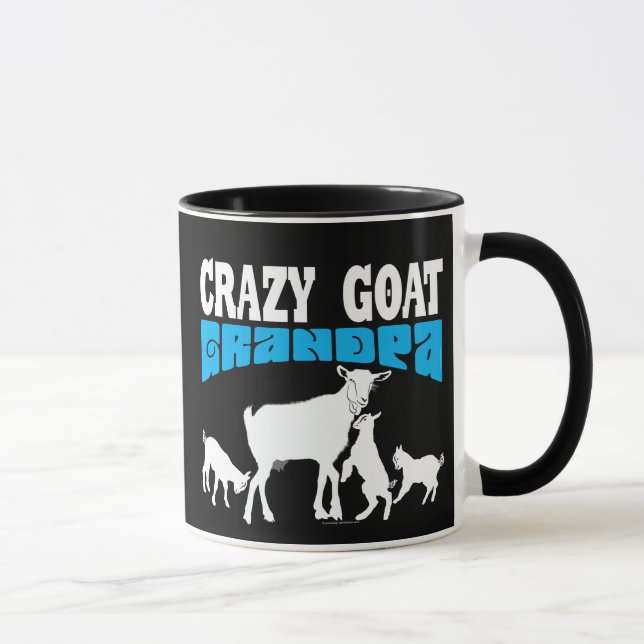 Taza CABRAS | El loco abuelo de la cabra blanco GYG (Derecha)