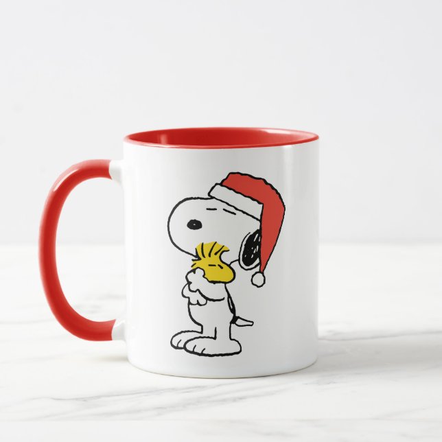 Taza Cacahuetes | Abrazos de vacaciones Snoopy & Woodst (Izquierda)