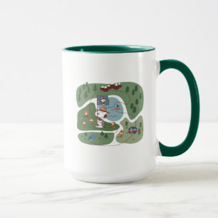 Taza Cacahuetes   Anidado en el camping de las montañas