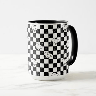 Taza Cacahuetes   Bandera de Snoopy Checkered