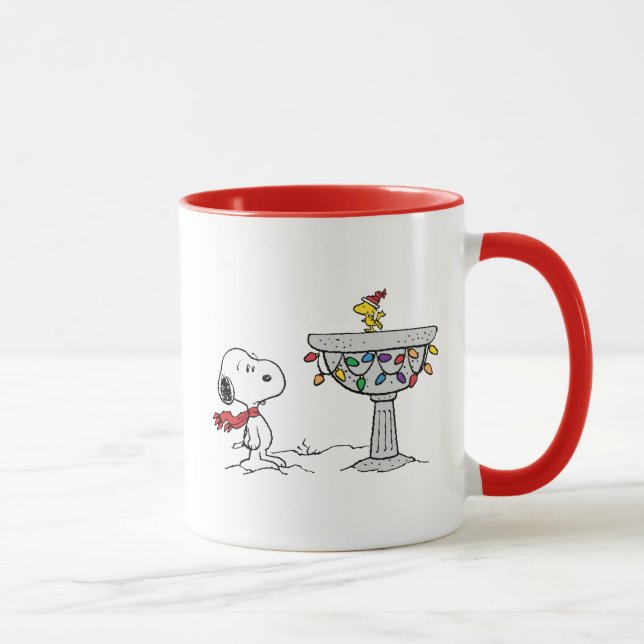 Taza Cacahuetes | Baño de aves congelado Snoopy & Woods (Derecha)