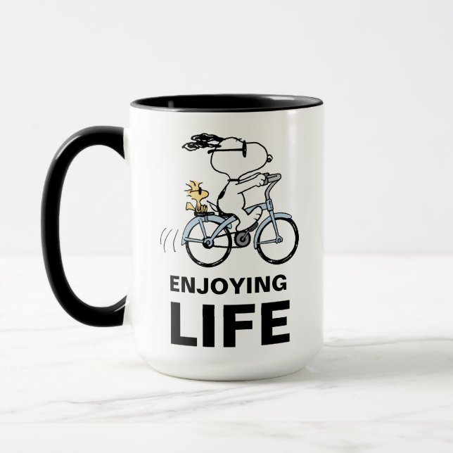 Taza Cacahuetes | Bicicleta Snoopy & Woodstock (Izquierda)