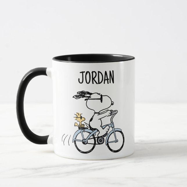 Taza Cacahuetes | Bicicleta Snoopy & Woodstock (Izquierda)