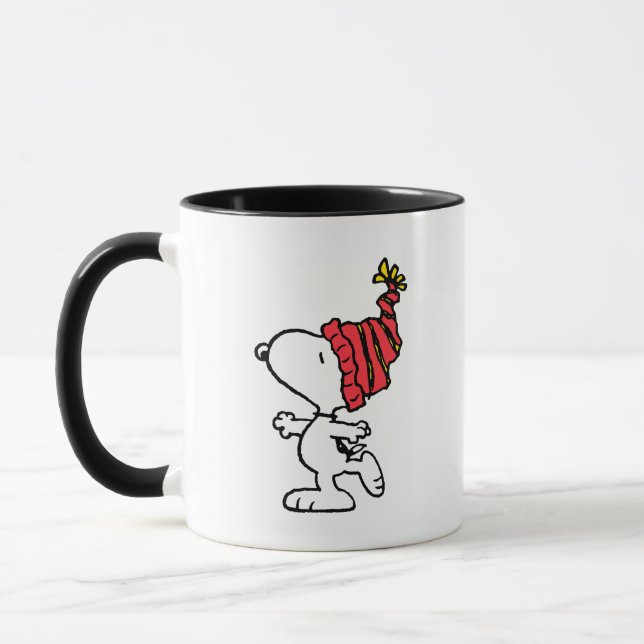 Taza Cacahuetes | Capa de Beanie de Invierno Snoopy (Izquierda)