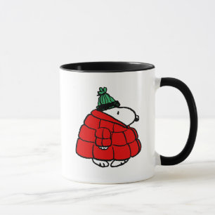 Taza Cacahuetes   Chaqueta Snoopy Red Puffer