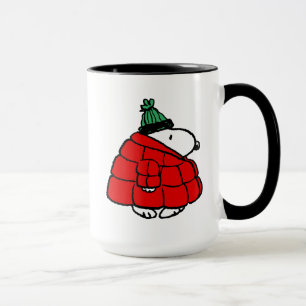 Taza Cacahuetes   Chaqueta Snoopy Red Puffer