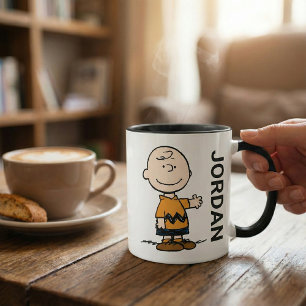 Taza Cacahuetes   Charlie Brown   Añadir su nombre