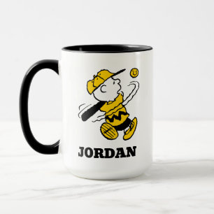 Taza Cacahuetes   Charlie Brown en Bat