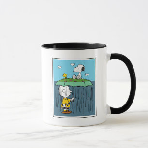 Taza Cacahuetes Día soleado Día lluvioso Mitad y mita